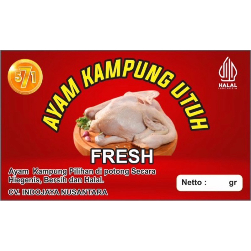 

Halal Ayam Kampung Utuh Fresh
