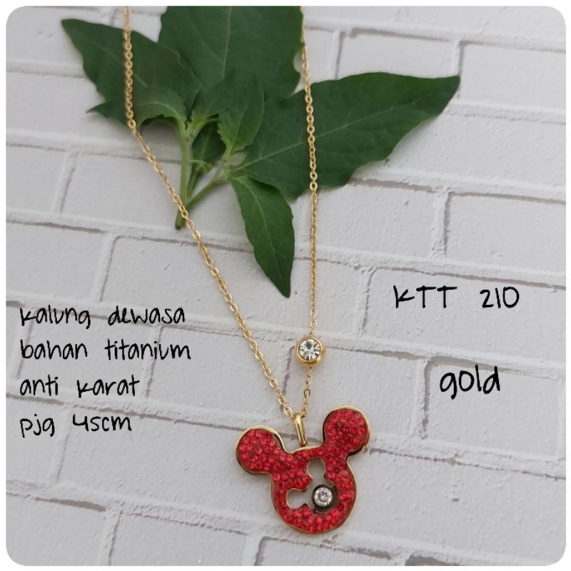 K&S ACC/ KALUNG MICKEY MOUSE MERAH BHN TITANIUM KTT 210