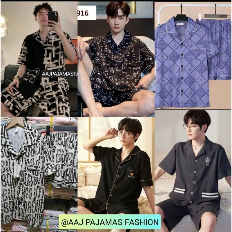 PIYAMA SET PRIA WANITA HP LENGAN PENDEK CELANA PENDEK Ukuran JUMBO IMPORT