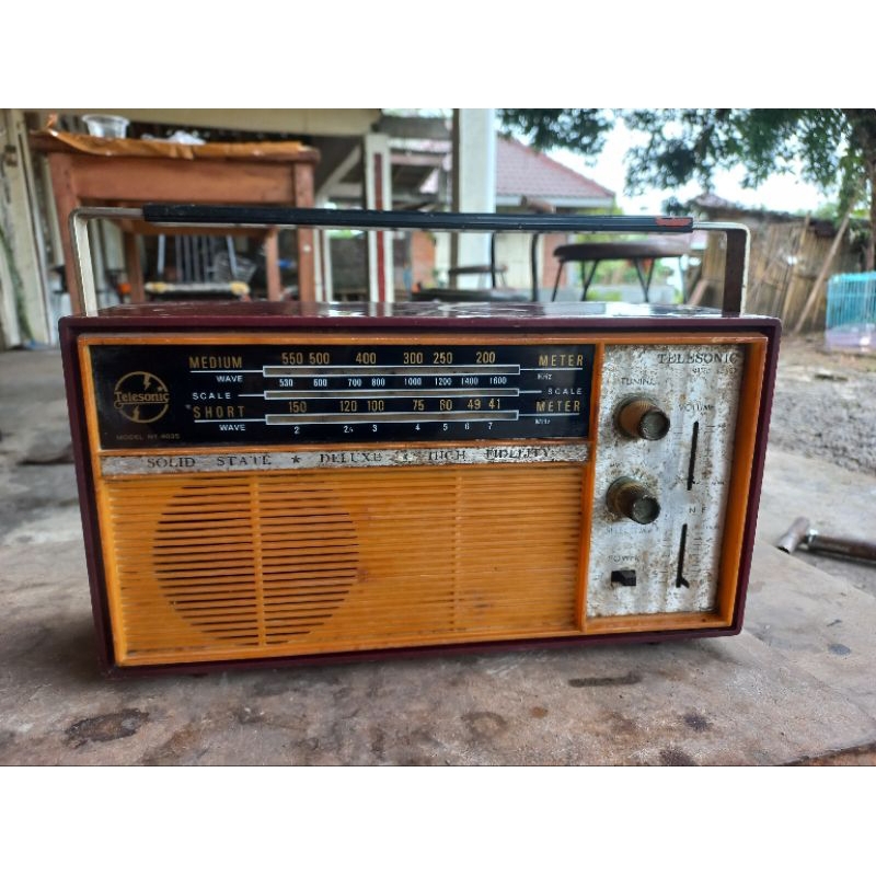 Radio telesonic transistor NT 903S jadul antik lawas kuno cafe display