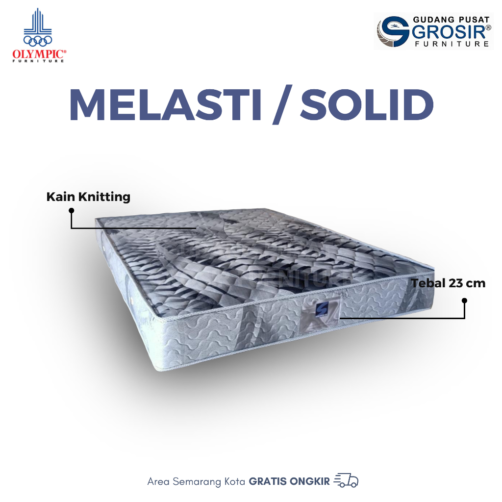 Olympic Spring Bed - Melasti / Solid - Semua Ukuran - Matras