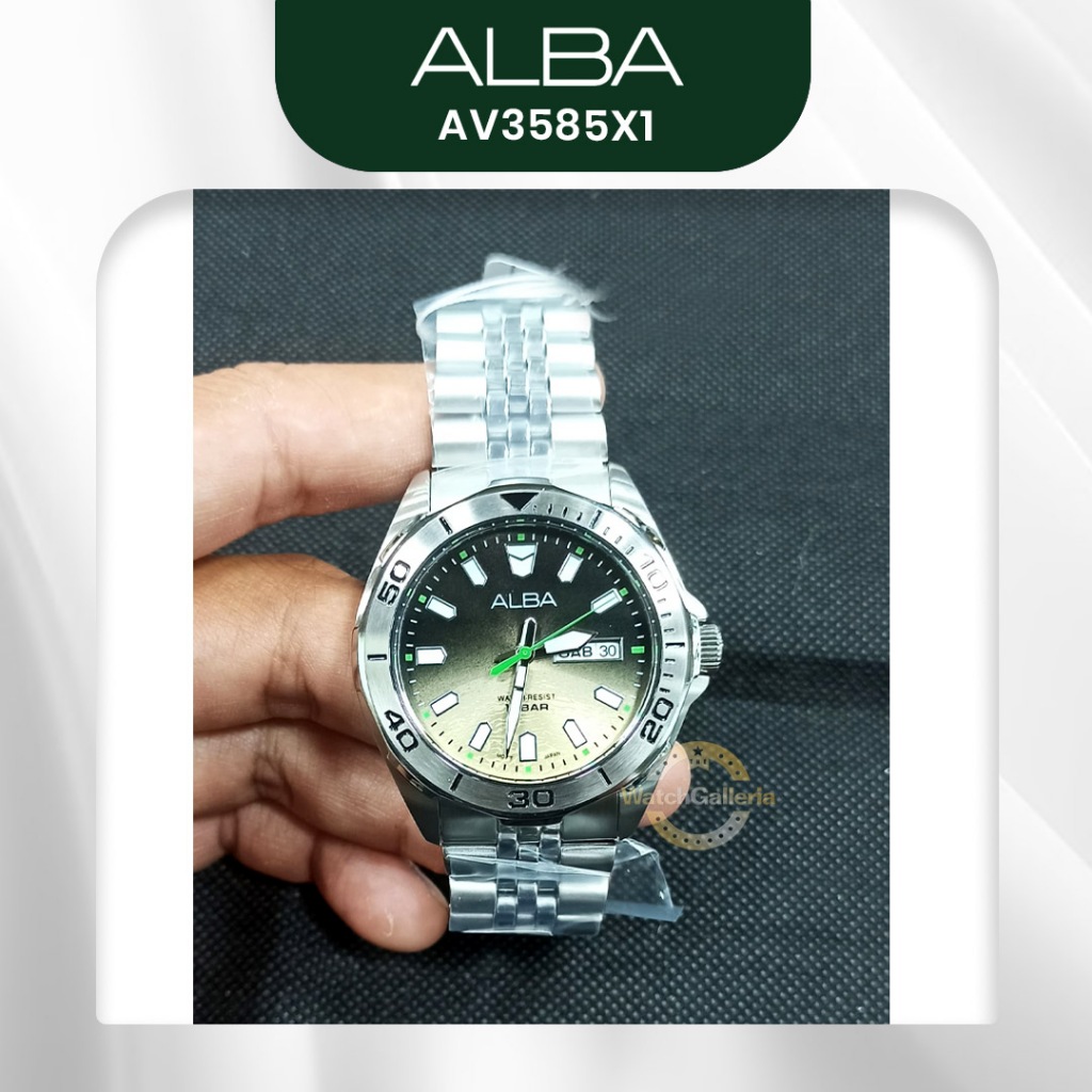 Jam Tangan Pria Alba AV3585X1 AV3585 Active Planet Gravity Saturn Original
