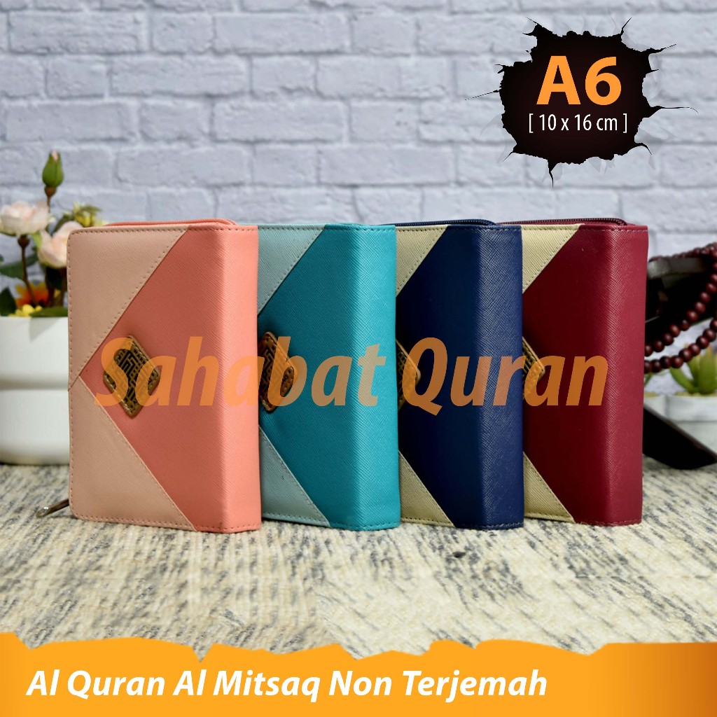 Al Quran Al Mitsaq A6 Al Quran Non Terjemah dan Tajwid Warna Al Quran Jaket Resleting Kecil Bisa COD