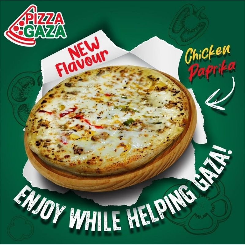 

pizza gaza chicken paprika medium
