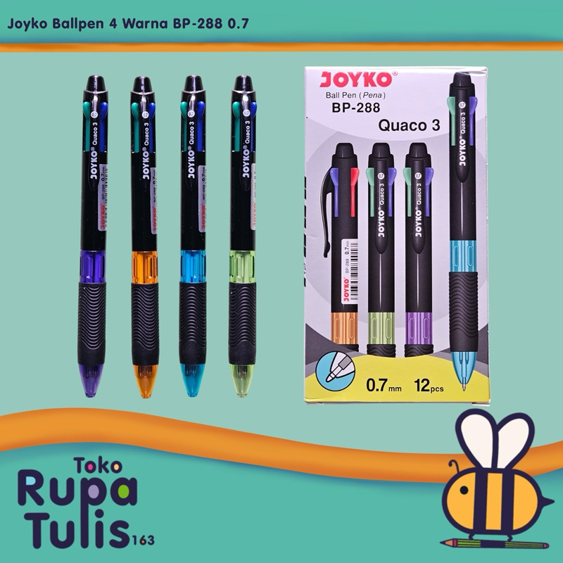 

JOYKO - Ballpen BP-288 4 Warna 0.7 mm - SATUAN (1pcs)