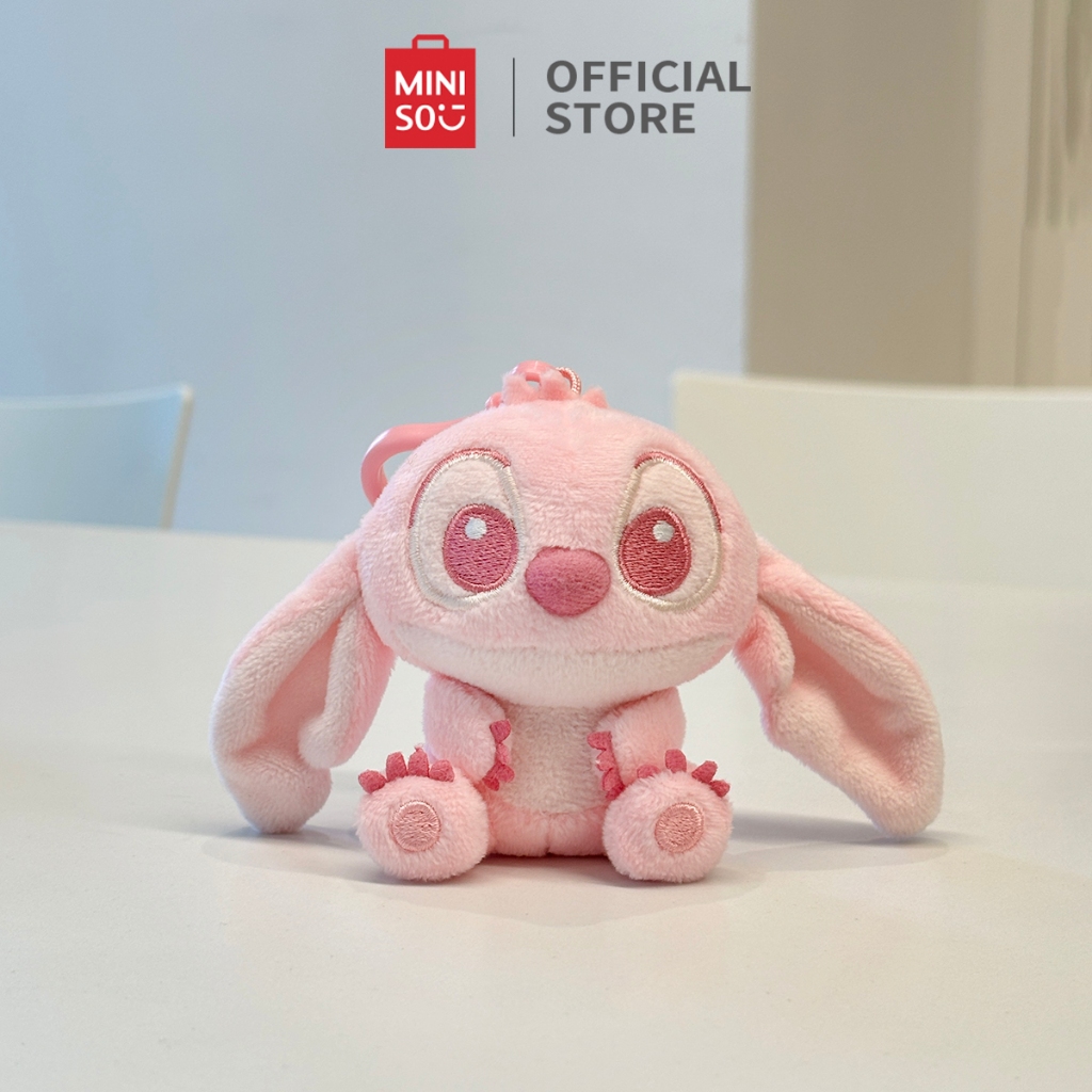 Miniso x Disney Stitch Collection Pink 3in. Plush Pendant Ornamen Malam