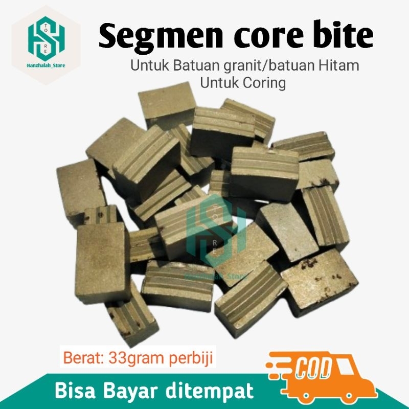 SEGMEN MATA BOR SUMUR/ CORE BITS MATA BOR TEMBUS BATU/UNTUK BATUAN GRANIT