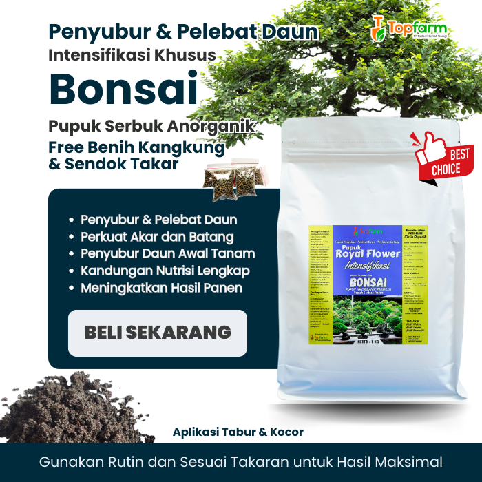 Pupuk Bonsai Terbaik / Pupuk Akar Daun dan Batang / Pupuk Akar Bonsai / Pupuk Akar dan Daun Bonsai