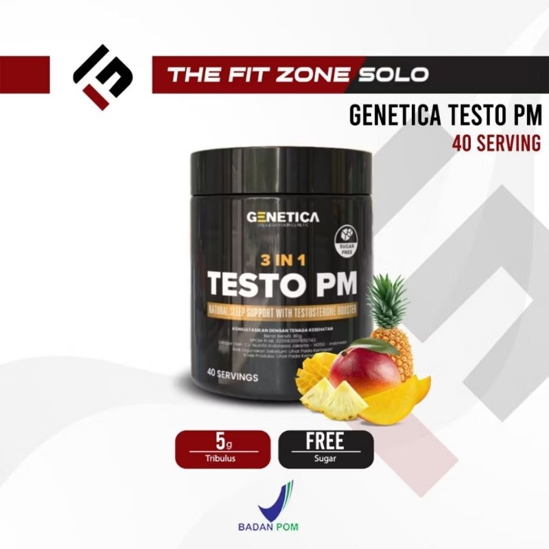 Genetica Testo PM 40 Servings Testosterone Booster BPOM