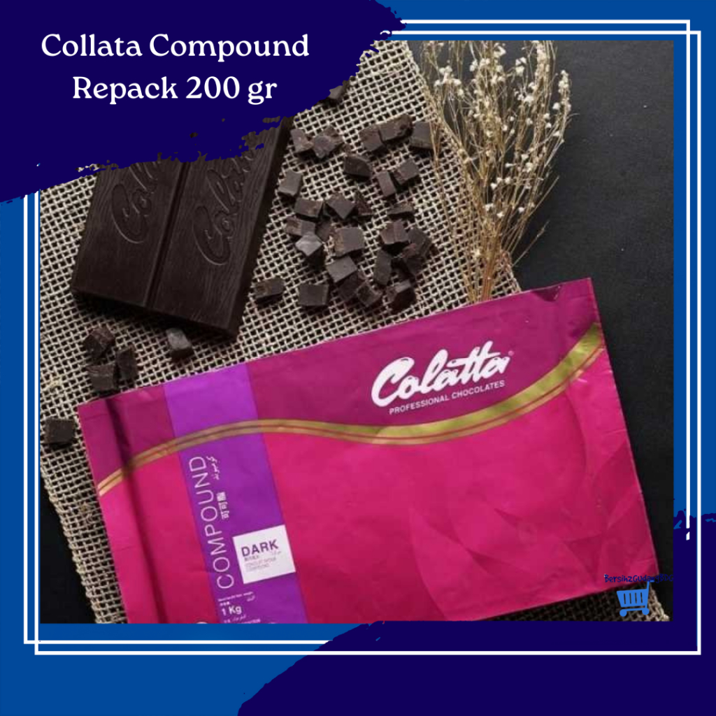 

Collata Dark Chocolate Compound / Collata Dark Coklat Batang / Coklat Blok Repack 200 grm