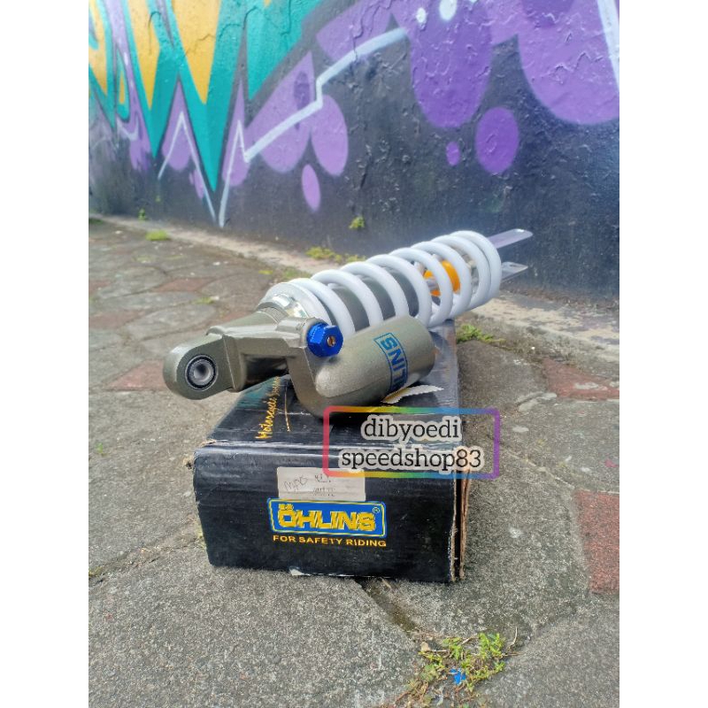 SHOCKBREAKER KAWASAKI KLX 150 TABUNG KLIK PER PUTIH  SOK BELAKANG KLX KLIK