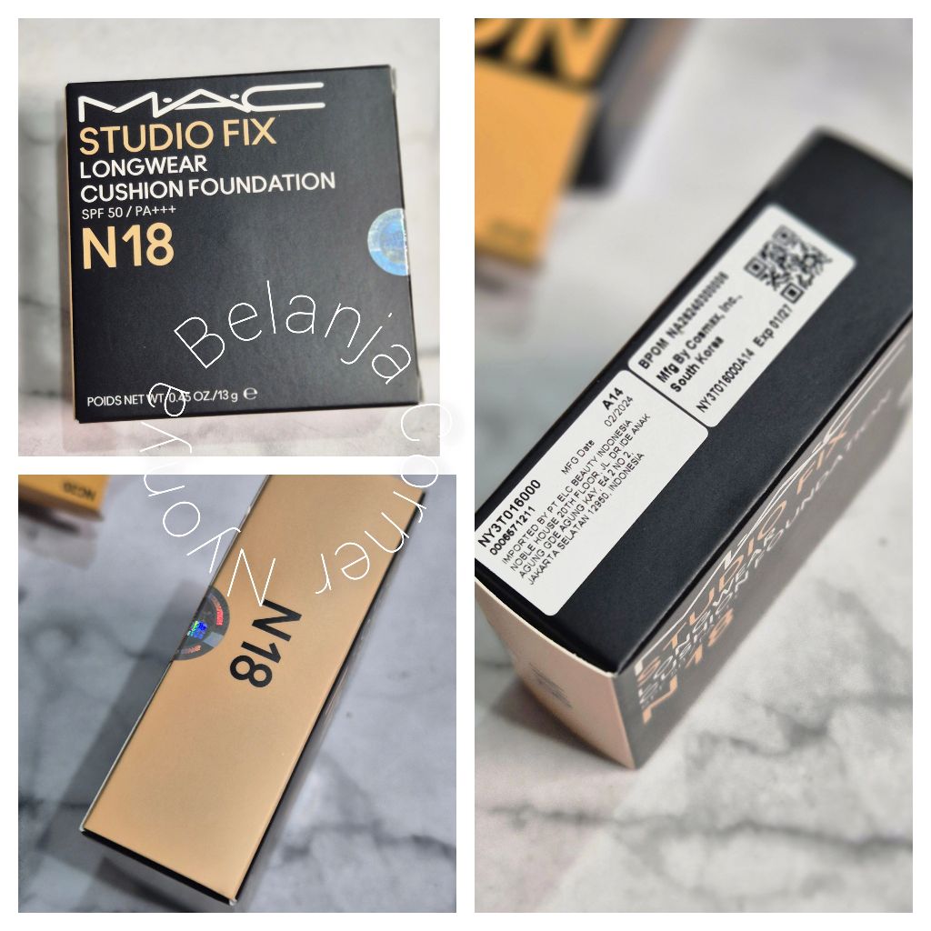 (NBC) New Mac Studio fix longwear cushion Studio Fix Cushion Compact with sunscreen