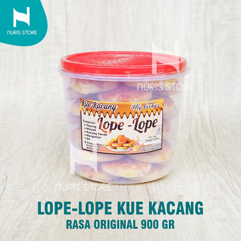 

Lope-lope Kue Kacang 900gr Rasa Original & Cokelat (Khas Jember)