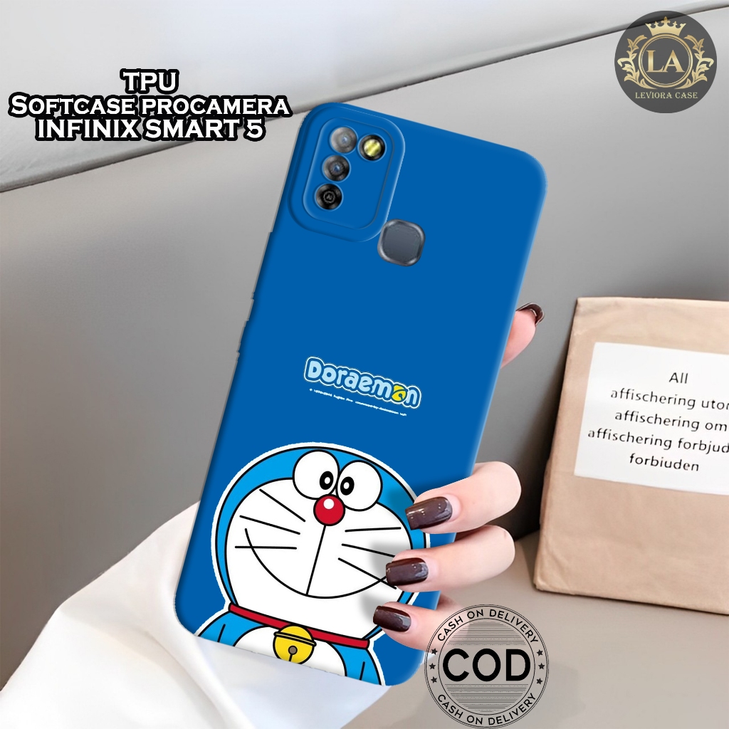 Case Infinix Smart 5 ( X657 ) Terbaru - Leviora Case - Fashion Case Doraemon - Softcase Infinix Smar