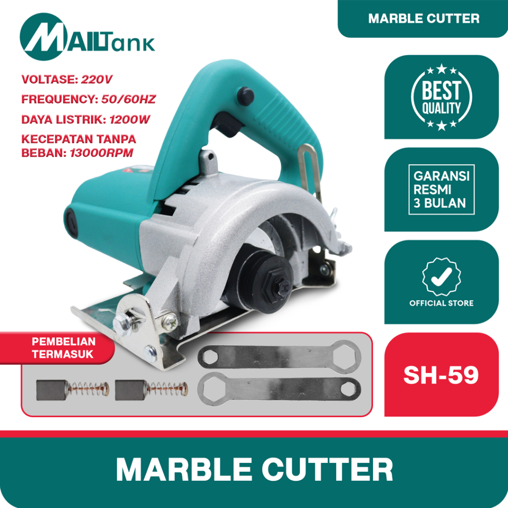 Mailtank SH59 Mesin Potong Keramik Granit Marble Cutter 4 Inc Cocok Buat Potong Keramik Granit Aci