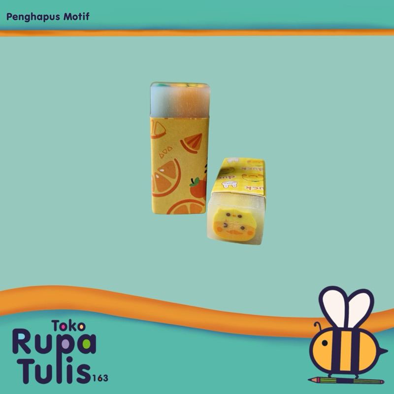 

Penghapus Soft Eraser Karakter Jeruk & Bebek