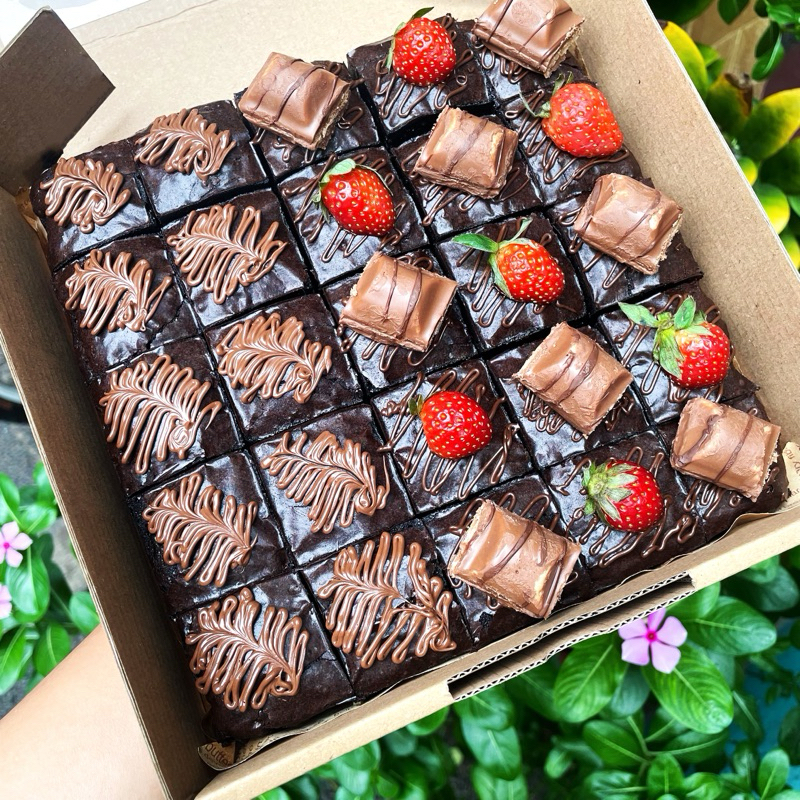 

Fudgy Brownies / Brownies Sekat / Birthday Cake / Kue Ultah / Brownies Lumer / Brownies Panggang