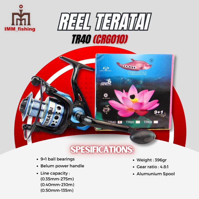 REEL TERATAI TR | Alat Gulungan Pancing | Spinning