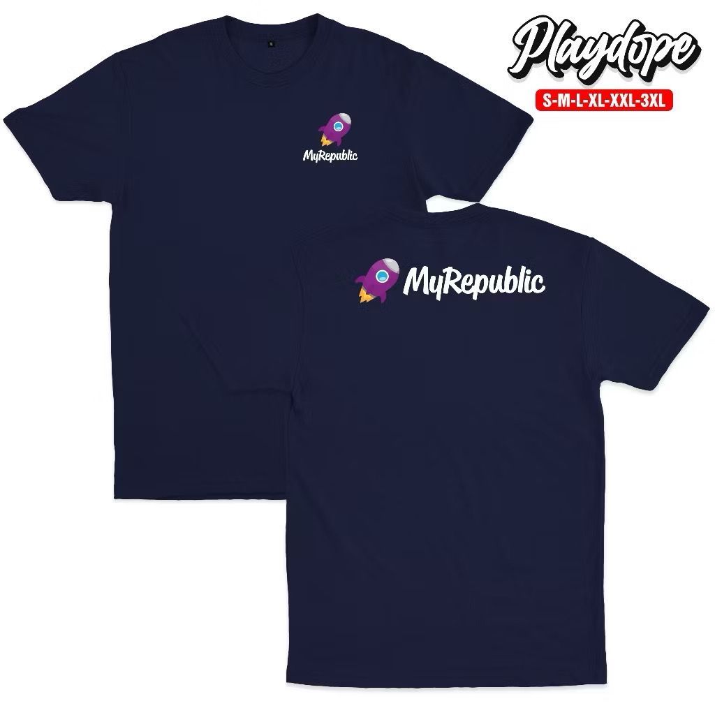 [COD] Kaos oblong My Republic wifi / seragam MY REPUBLIC