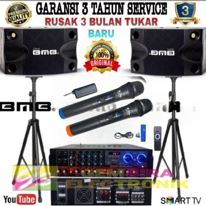 Paket speaker karaoke bmb 8 inch original Sound system