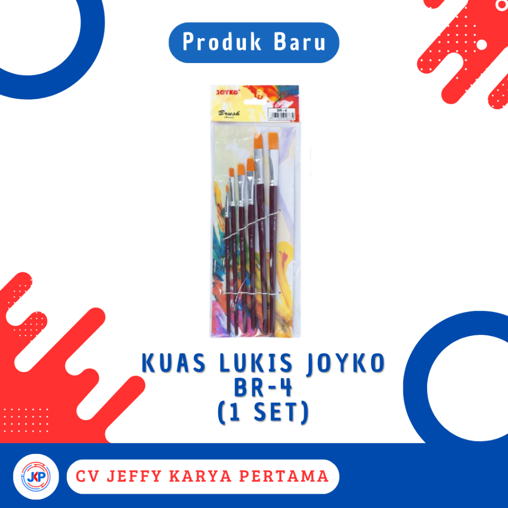 

Kuas Lukis Joyko Br-4 (1 Set)