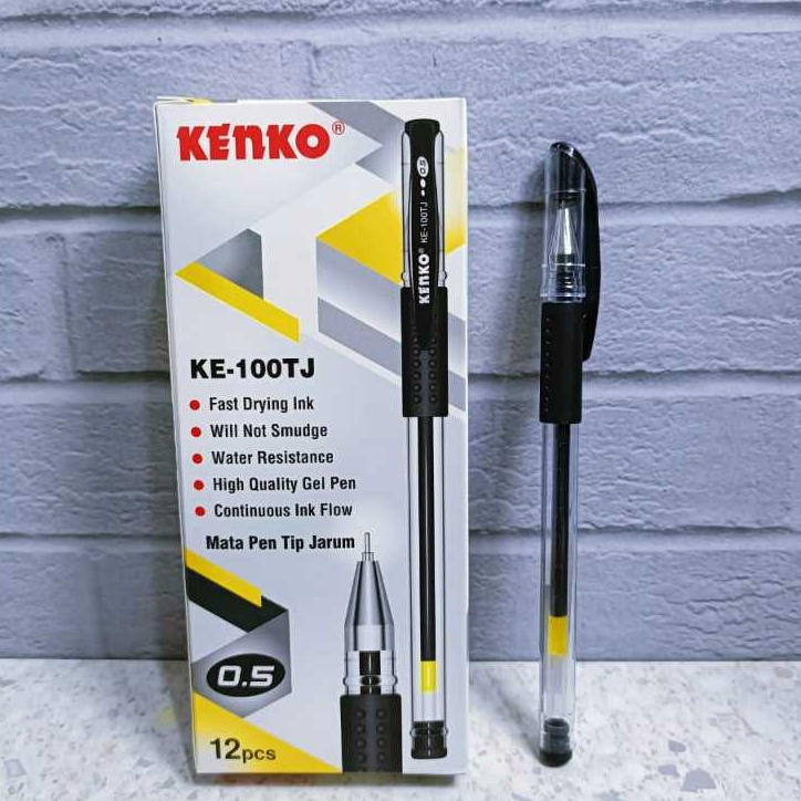 

Gel Pen Kenko Hitam Ke-100 TJ ENCER ISI 6 PCS