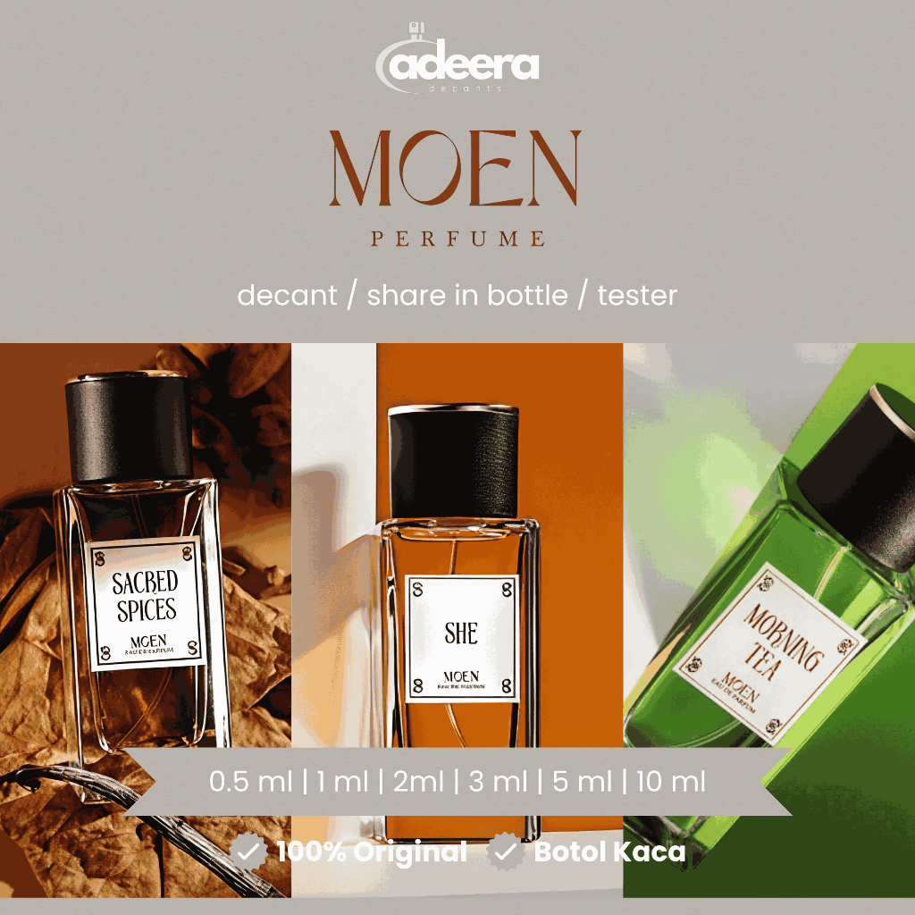 Decant Moen - Moon Eminences Mindfulness Green Rose Sacred Spices Clouds Golden Poetry Hedone Jammy 