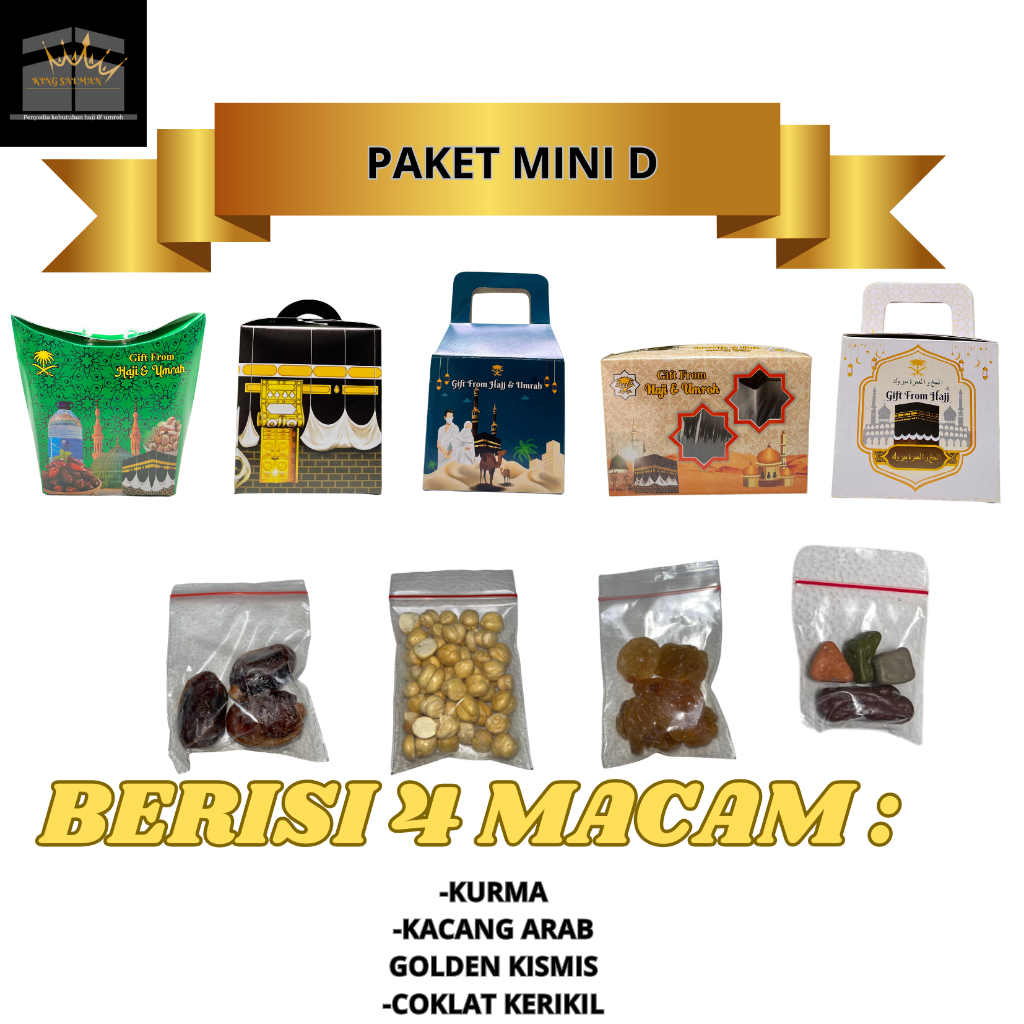 

Oleh-Oleh Haji dan Umroh Paket Mini D