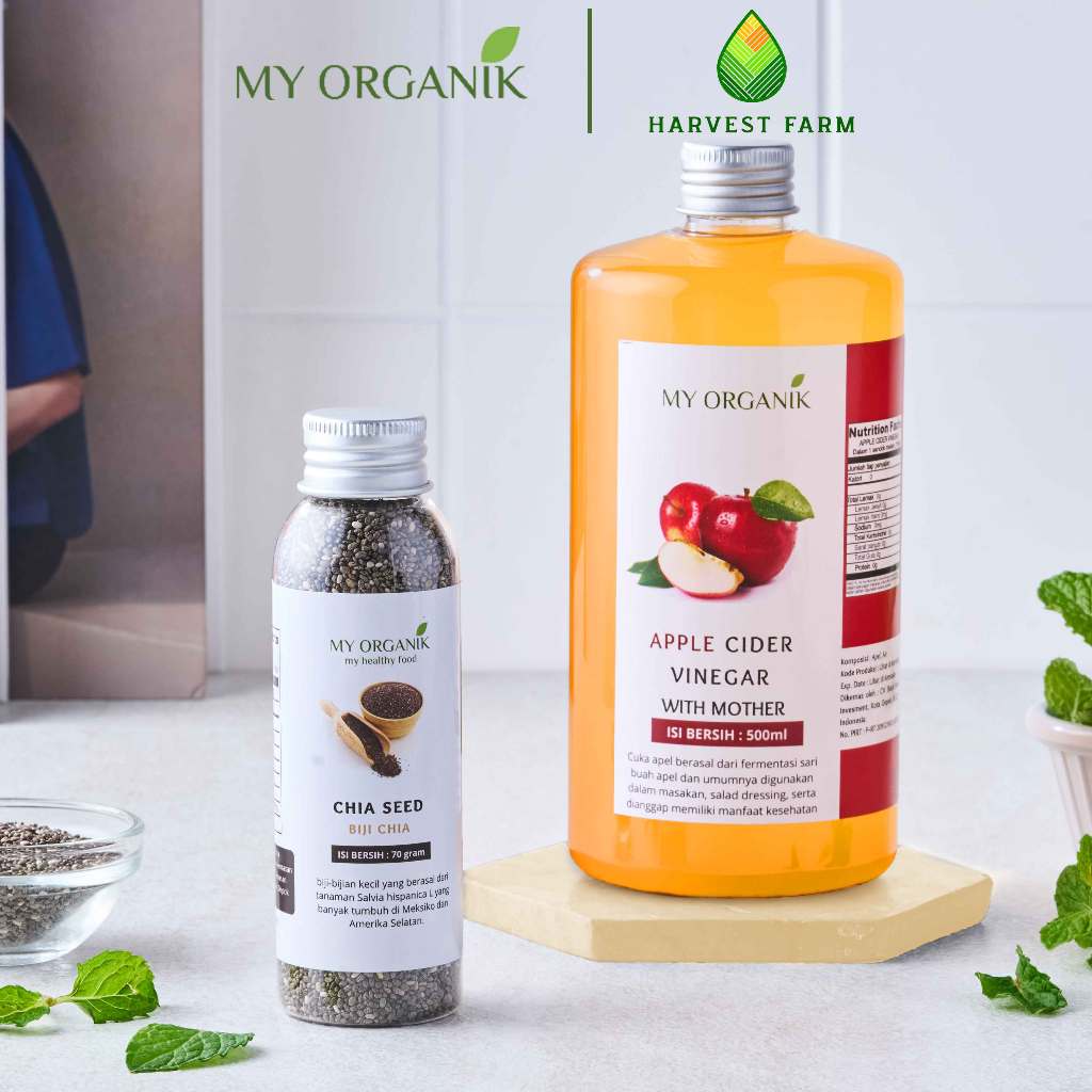 

My Organik Cuka Apel Original Apple cider Vinegar with Mother Untuk Diet