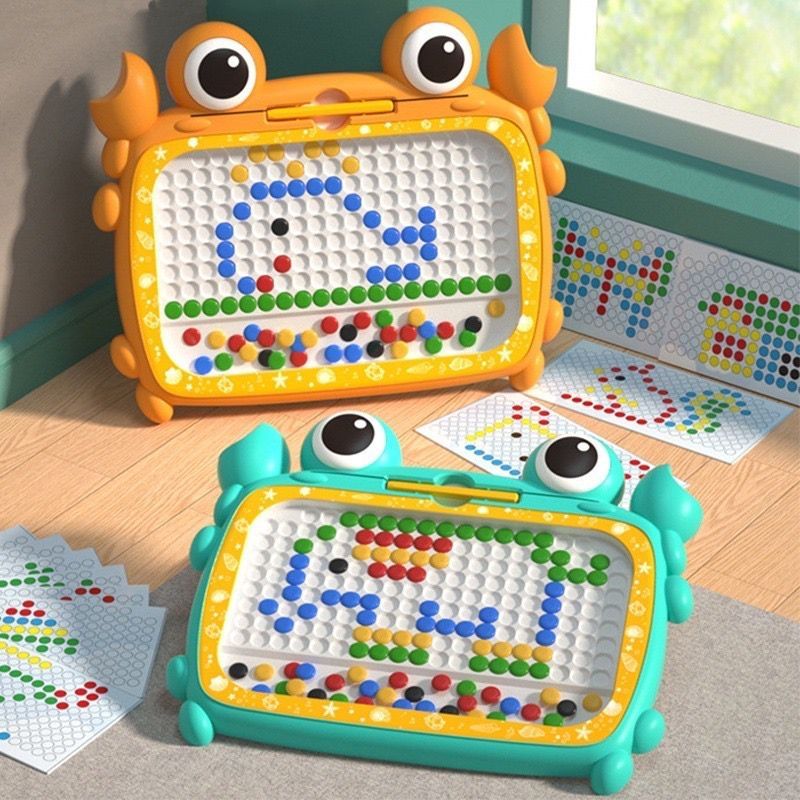 Mainan Papan Gambar Magnet Manik MNN-38 / Papan Magnet Anak Serbaguna untuk Belajar Menggambar