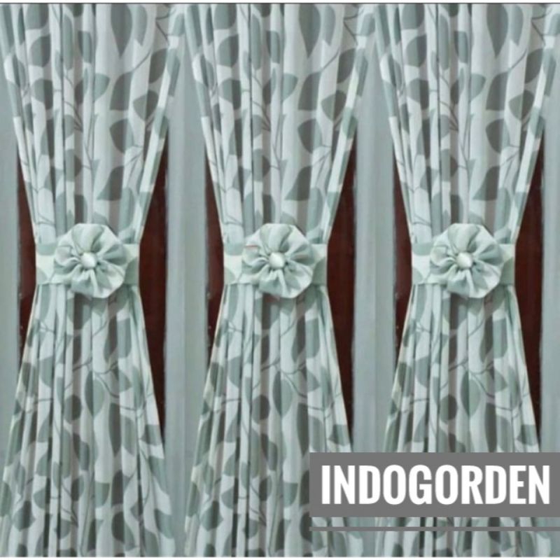 Gorden ikat kupu-kupu minimalis motif bunga