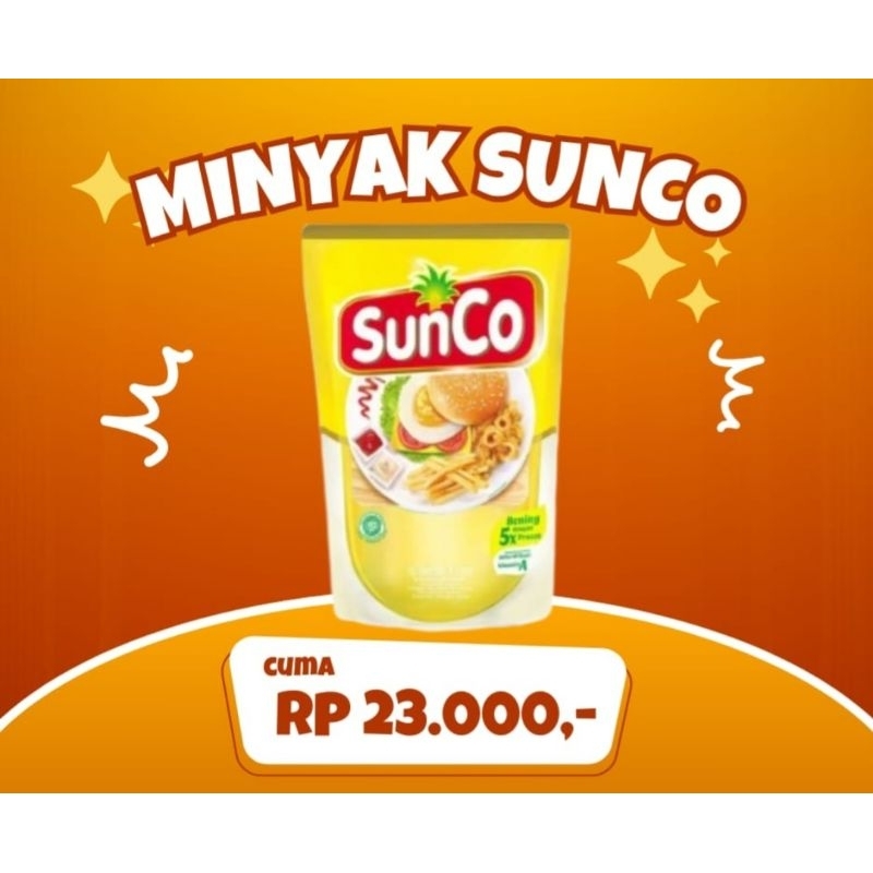 

MINYAK GORENG SUNCO POUCH 1 LITER (JATIM)