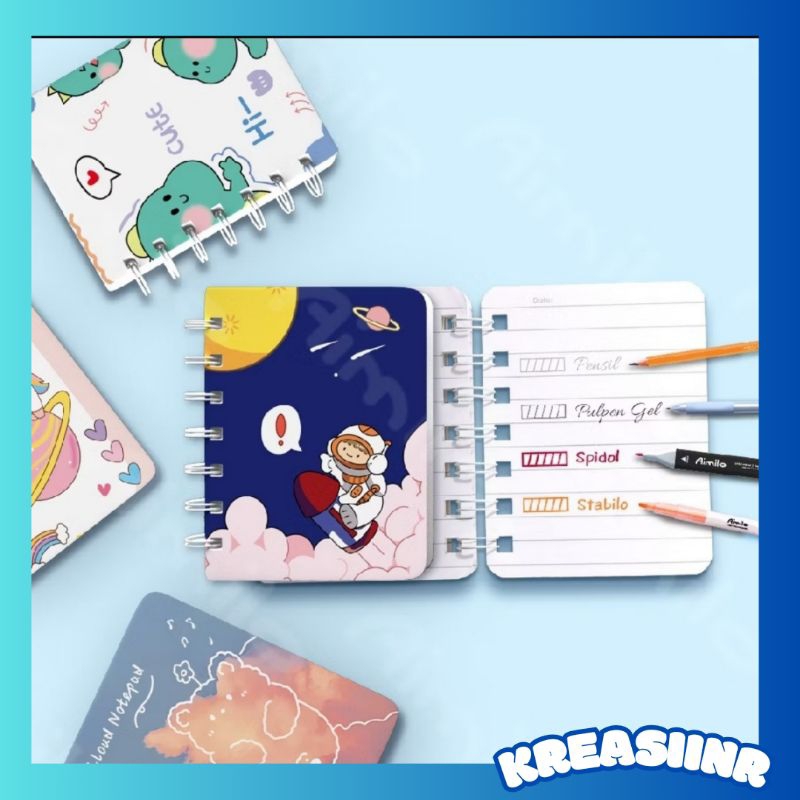 

Notebook A7 Buku Kecil / Buku Mini Notes / 2 sisi