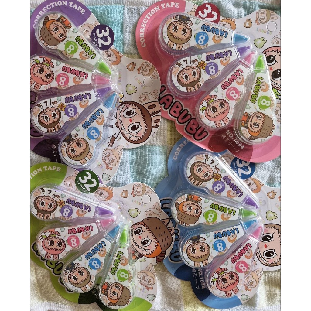 

CORRECTION TAPE LABUBU 4 IN 1 TIP ROLL KERING LABUBU 1 SET 4pcs MURAH COD