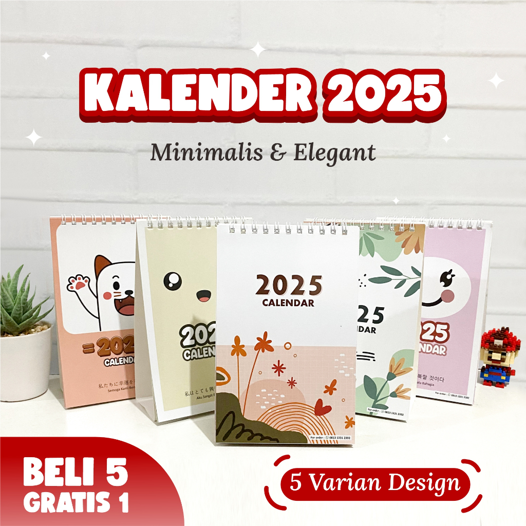 

BELI 5 GRATIS 1 - Kalender Meja 2025 Minimalis & Elegan - Kalender Meja Full Color
