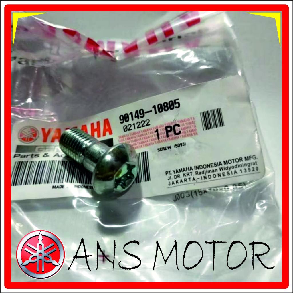 Baut Kaliper (SCREW) Rem Depan Yamaha Mio M3 Mio S Mio Z, Soul GT,Fino, XRide, Mio J, MX 90149-10805