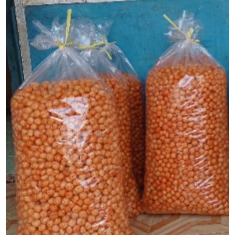 

podruk pedas daun jeruk gurih renyah | makanan ringan pedas gurih renyah | podruk pedas gurih renyah 1 ball