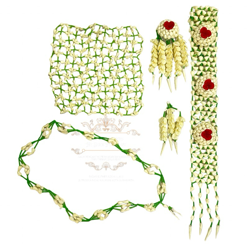 AKSESORIS PENGANTIN SOLO PUTRI SET MELATI SOLO PUTRI