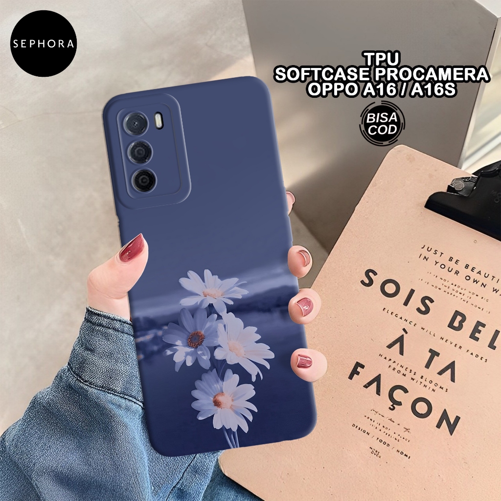 Case OPPO A16 / A16s Terbaru - Fashion Case Bunga - Softcase OPPO A16 / A16s Terbaru - Case Pro Came