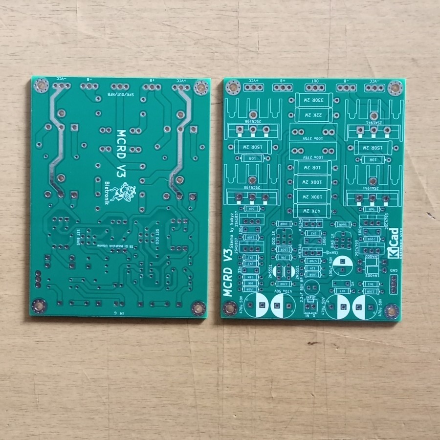 PCB Ampli MCRD V3 Dauble Layer