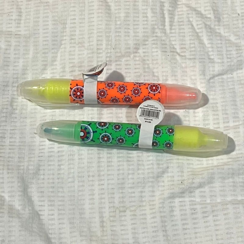 

Wiggle Nautical dual highlighter pen stabilo penanda bolak balik