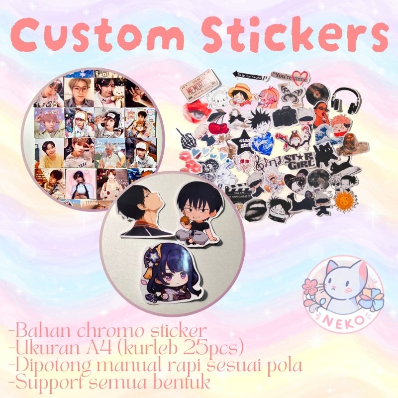 

Custom Sticker | Stiker custom | Sticker Kpop | Stiker Anime | Stiker logo