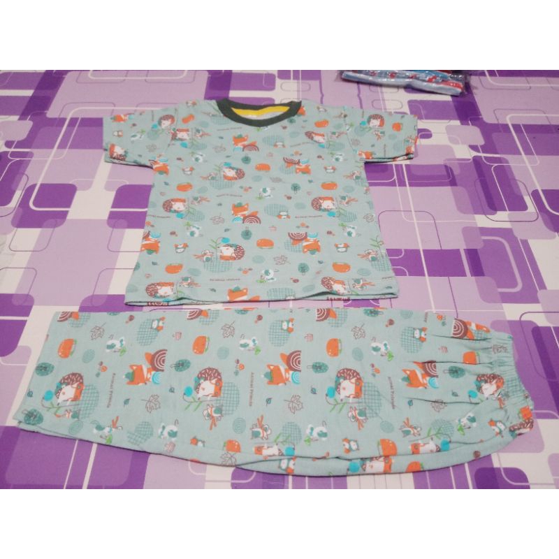 Setelan CP bahan Libby dan velvet anak usia 1-5 tahun motif Random