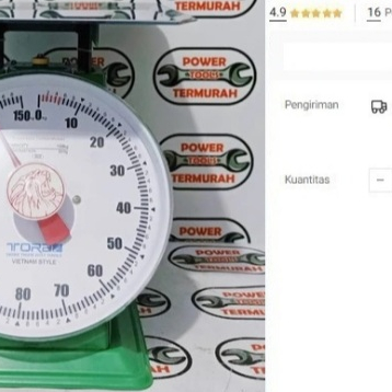 

Timbangan Duduk 150 KG TORA Jarum 11150B Plat Manual 150kg Mdl Vietnam