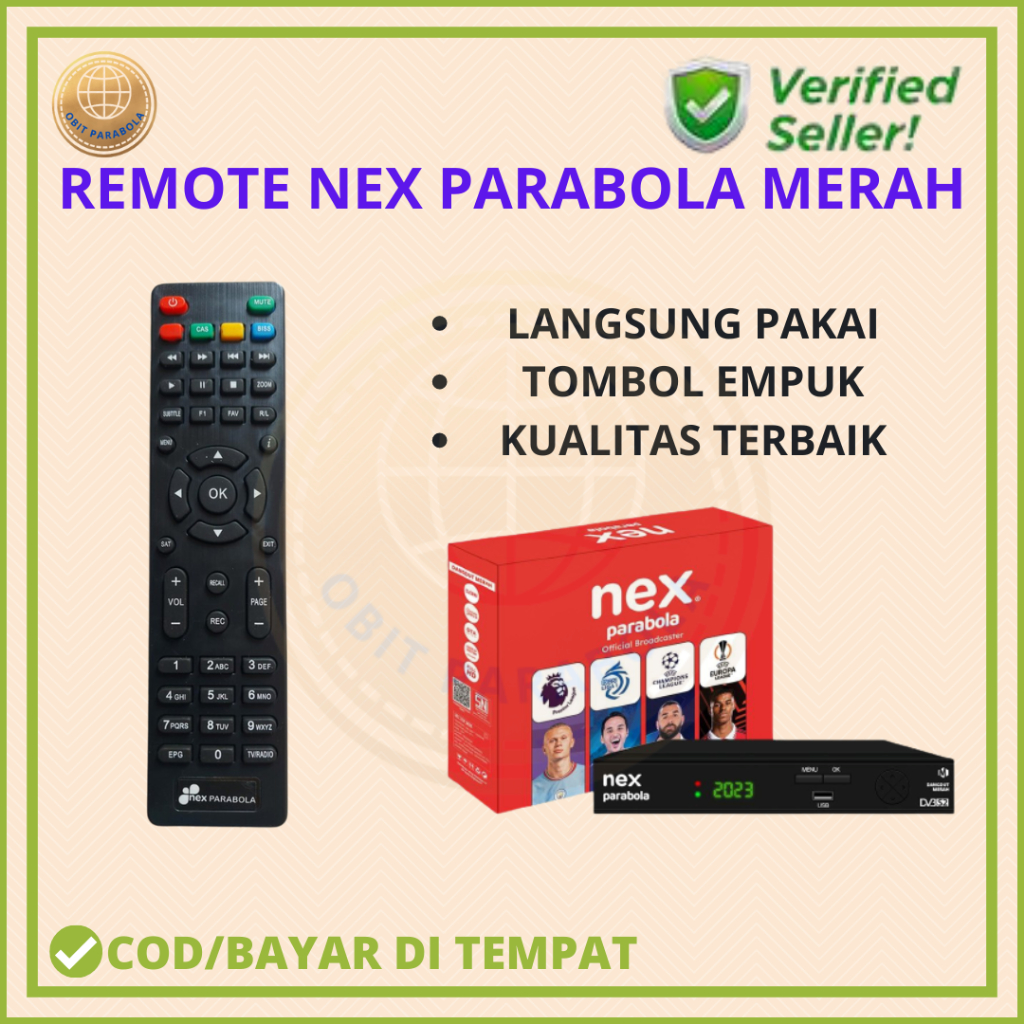 REMOTE NEX PARABOLA MERAH HARGA GROSIR KUALITAS TERJAMIN DAN TERMURAH