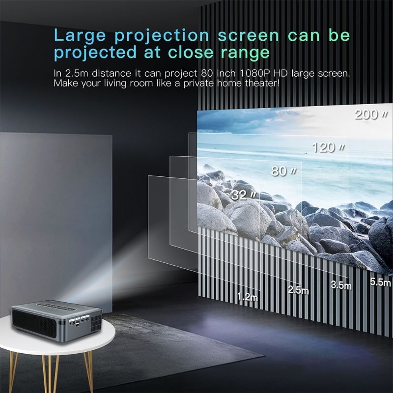 proyektor Portable Android 9.0 Full HD 1080p - X1