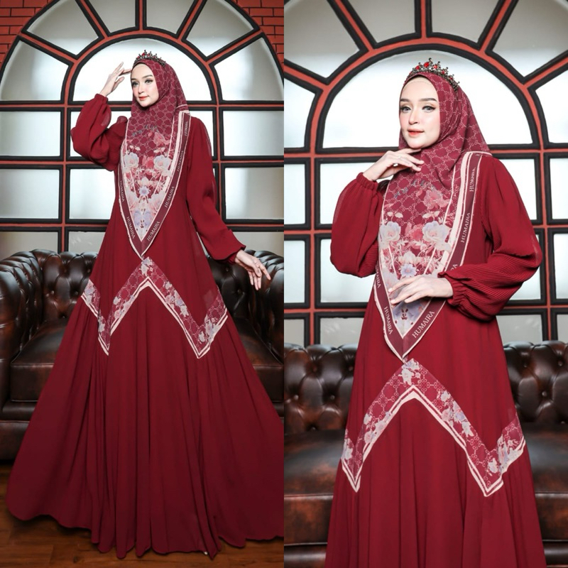 [READY] ZAINA SERIES by HUMAIRA Gamis Syari Ceruty