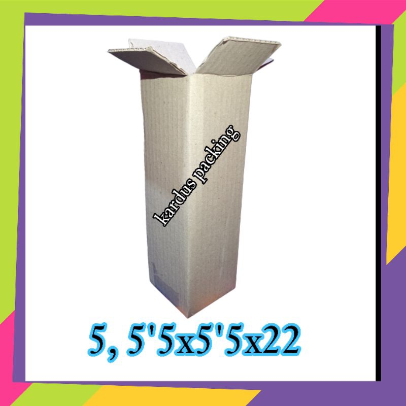 

kardus packing UK 5, 5'5x5'5x22 kardus kecil kardus besar