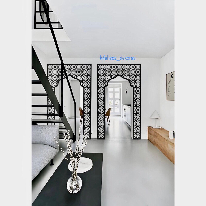 Hiasan Ornamen Pintu Mushola Rumah | Krawangan Pintu Mushola