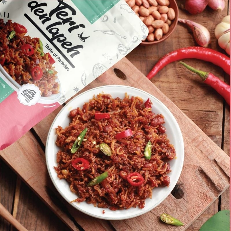 

Rendang Den Lapeh - Teri Kacang Balado/Teri Nasi Medan Plaatik Vakum 130 Teri Balado